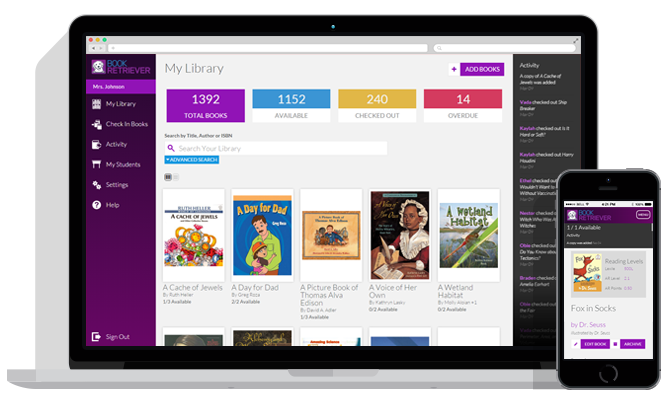 Book Retriever Application Dashboard